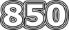 850 — изображение числа восемьсот пятьдесят (картинка 7)