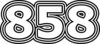 858 — изображение числа восемьсот пятьдесят восемь (картинка 7)