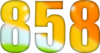 858 — изображение числа восемьсот пятьдесят восемь (картинка 6)