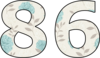 86 — изображение числа восемьдесят шесть (картинка 2)