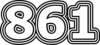861 — изображение числа восемьсот шестьдесят один (картинка 7)