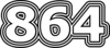864 — изображение числа восемьсот шестьдесят четыре (картинка 7)