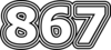 867 — изображение числа восемьсот шестьдесят семь (картинка 7)