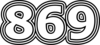869 — изображение числа восемьсот шестьдесят девять (картинка 7)