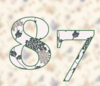 87 — изображение числа восемьдесят семь (картинка 5)