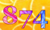 874 — изображение числа восемьсот семьдесят четыре (картинка 5)
