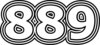 889 — изображение числа восемьсот восемьдесят девять (картинка 7)