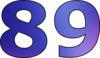 89 — изображение числа восемьдесят девять (картинка 2)