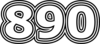 890 — изображение числа восемьсот девяносто (картинка 7)
