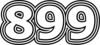 899 — изображение числа восемьсот девяносто девять (картинка 7)