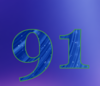 91 — изображение числа девяносто один (картинка 5)