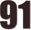 91 — изображение числа девяносто один (картинка 3)