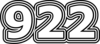 922 — изображение числа девятьсот двадцать два (картинка 7)