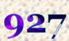927 — изображение числа девятьсот двадцать семь (картинка 5)