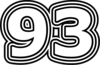 93 — изображение числа девяносто три (картинка 7)