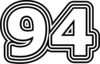 94 — изображение числа девяносто четыре (картинка 7)