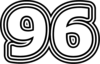 96 — изображение числа девяносто шесть (картинка 7)