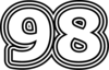 98 — изображение числа девяносто восемь (картинка 7)