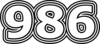 986 — изображение числа девятьсот восемьдесят шесть (картинка 7)