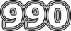 990 — изображение числа девятьсот девяносто (картинка 7)