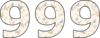 999 — изображение числа девятьсот девяносто девять (картинка 2)